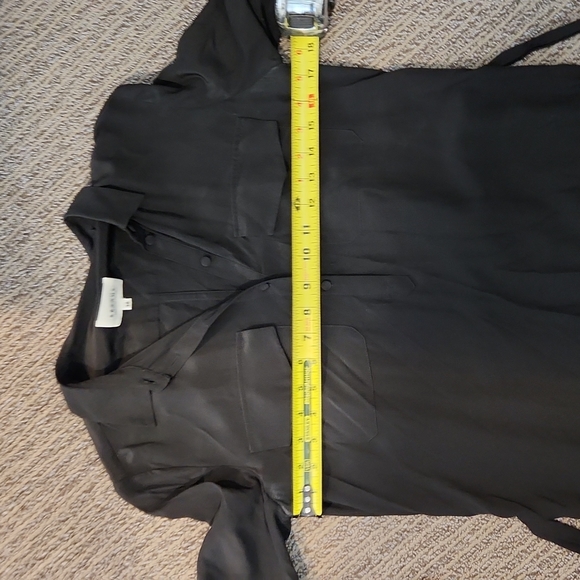 Sezane Drew Black Silk Dress - Picture 11 of 16